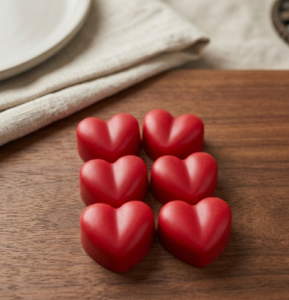 Κόκκινες Καρδιές waxmelts σόγιας- Red velvet heart  Φωτογραφία 1